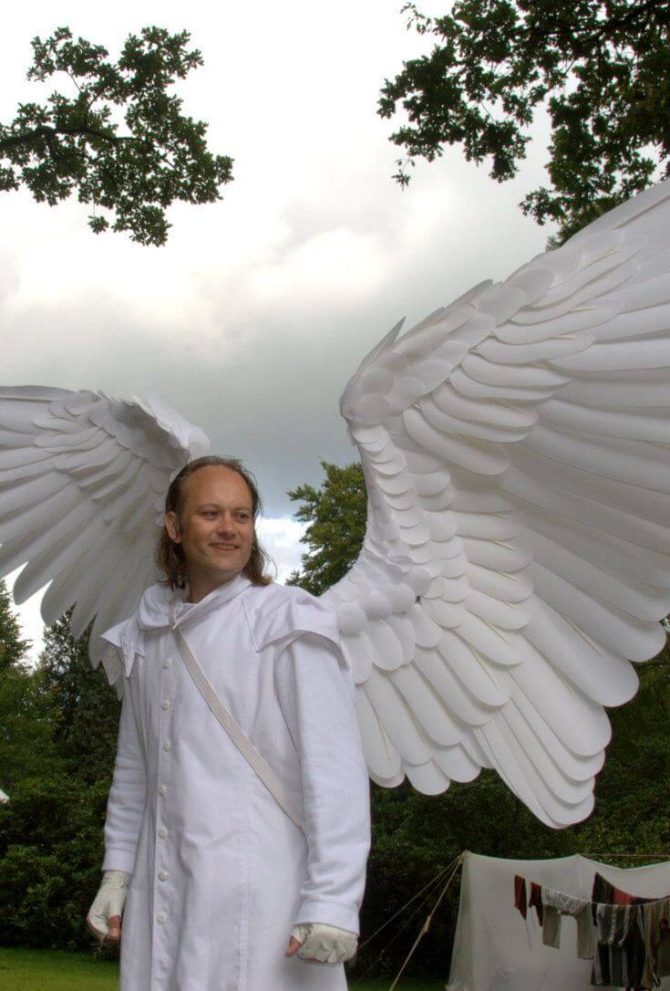 Halloween 3D Angel Devil Big Wings